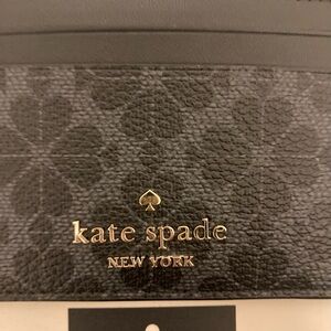 Kate Spade Black Logo Card Holder